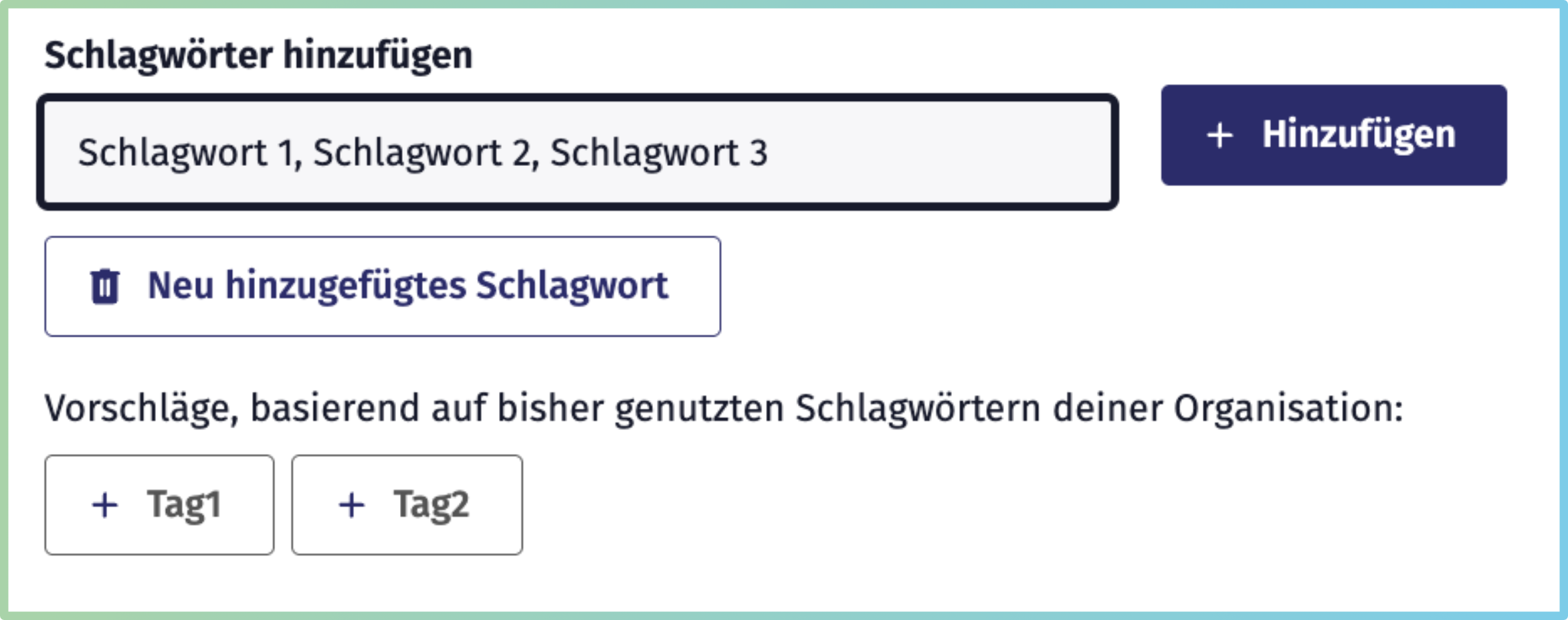 Statusanzeige im Bearbeitungsformular